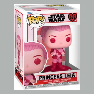 Vinyl collectible figurine Funko Star Wars Valentines POP! Leia image-1