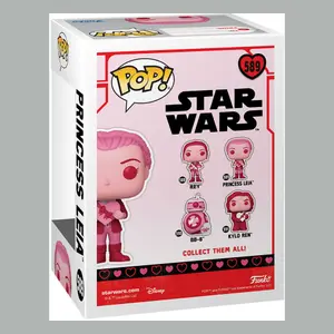 Vinyl collectible figurine Funko Star Wars Valentines POP! Leia image-2