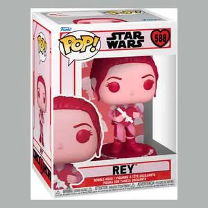 Vinyl collectible figurine Funko Star Wars Valentines POP! Rey image-1