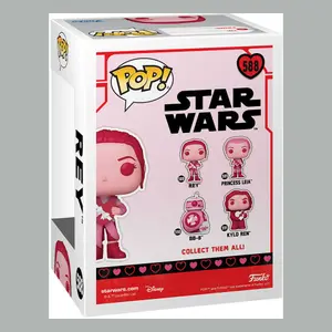Vinyl collectible figurine Funko Star Wars Valentines POP! Rey image-2