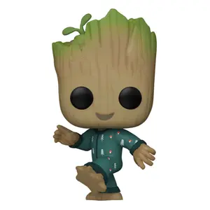 Vinyl collectible figurine Funko Je s'appelle Groot POP! Groot PJs image-0