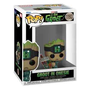 Vinyl collectible figurine Funko Je s'appelle Groot POP! Groot PJs w/book image-1
