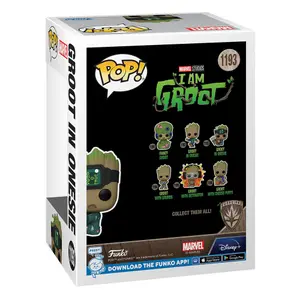Vinyl collectible figurine Funko Je s'appelle Groot POP! Groot PJs w/book image-2