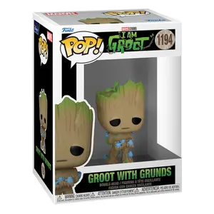 Samlarfigur i vinyl Funko Je s'appelle Groot POP! Groot w/ Grunds image-1