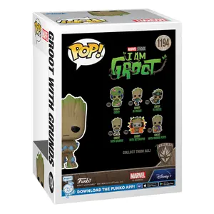Samlarfigur i vinyl Funko Je s'appelle Groot POP! Groot w/ Grunds image-2