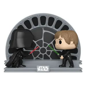 Statuetta da collezione in vinile Funko Star Wars Return of the Jedi 40th Anniversary POP Moment! figurines Luke vs Vader image-0