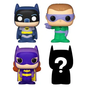 Vinyl verzamelaarsbeeldje Funko DC Bitty POP! Batman Adam West (x4)