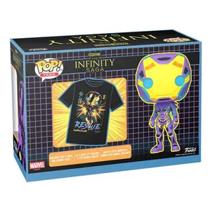 Figurine de collection Funko Marvel Blacklight POP! & Tee Rescue image-1