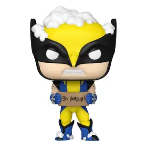 Collectible figurine Funko Marvel Holiday POP! Marvel Vinyl Wolverine w/ Sign image-0
