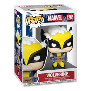 Collectible figurine Funko Marvel Holiday POP! Marvel Vinyl Wolverine w/ Sign image-1