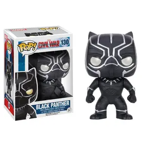 Figurine (Damaged packaging) Funko Captain America Civil War POP! Vinyl Bobble Head Black Panther image-0
