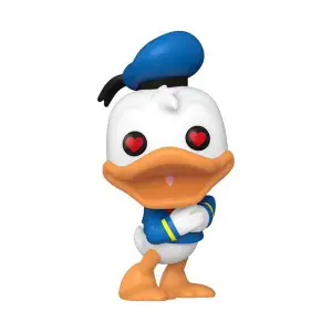 Figurine de collection en vinyle Funko Disney DD 90th Anniversary POP! Disney Donald Duck(heart eyes) image-0