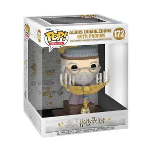Vinyl collectible figurine Funko Harry Potter POP Deluxe Dumbledore w/Podium image-1