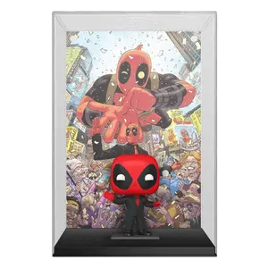 Collectible figurine Funko Marvel POP! Comic Cover Vinyl Deadpool (2025) #1 Deadpool in Black Suit image-0