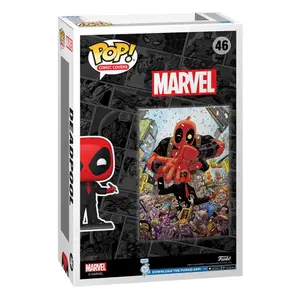 Collectible figurine Funko Marvel POP! Comic Cover Vinyl Deadpool (2025) #1 Deadpool in Black Suit image-2