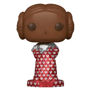 Vinyl collectible figurine Funko Star Wars Valentines POP! Leia image-0