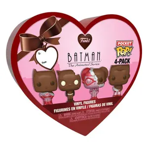 Collectible figurine Funko DC Valentines Pocket POP! Vinyl Choc (x4) image-0