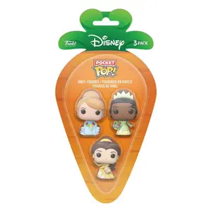 Vinyl collectible figurine Funko Disney Pocket Princess C/B/T (x3) image-0