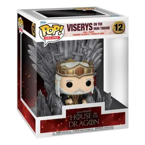 Verzamelaarsbeeldje Funko House of the Dragon POP! Deluxe Vinyl Viserys on Throne image-1