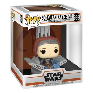 Verzamelaarsbeeldje Funko Star Wars The Mandalorian POP! Deluxe Bo Katan w/Throne image-1