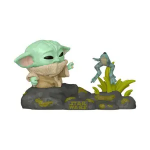 Figurine Funko Star Wars POP! Din Grogu w/Frog image-0