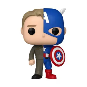 Figurine Funko Marvel POP! Vinyl Split- Captain A/Steve R image-0