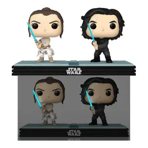 Figurine Funko Star Wars Pop! Movie Moments Bobble Head Kylo & Rey (x2) image-0