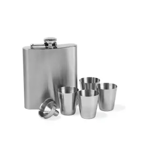 Botella con 4 tazas de acero Funktion (x4) image-0