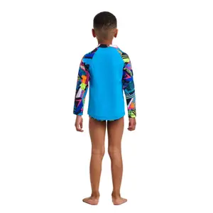 2-piece zippered swimsuit baby boy Funky Trunks Rash image-1