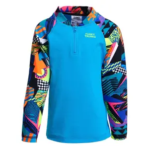 2-piece zippered swimsuit baby boy Funky Trunks Rash image-2