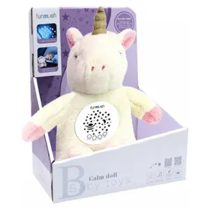 Unicorn light and music screen plush Funmuch image-1