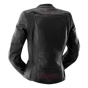 Leather jacket motorcycle woman Furygan Romy image-3