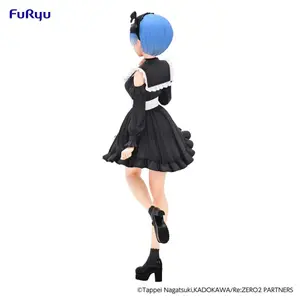 Collectible figurine FuRyu ReZero Starting Life in Another World Trio-Try-iT Rem Girly Outfit Black image-3