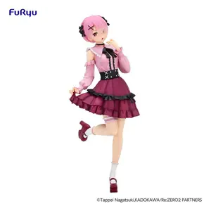 Collectible figurine FuRyu ReZero Starting Life in Another World Trio-Try-iT Rem Girly Outfit Pink image-0