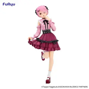 Collectible figurine FuRyu ReZero Starting Life in Another World Trio-Try-iT Rem Girly Outfit Pink image-2