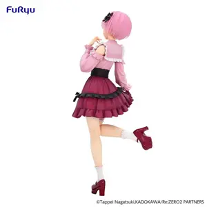 Collectible figurine FuRyu ReZero Starting Life in Another World Trio-Try-iT Rem Girly Outfit Pink image-4