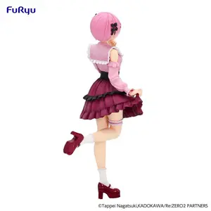 Collectible figurine FuRyu ReZero Starting Life in Another World Trio-Try-iT Rem Girly Outfit Pink image-6
