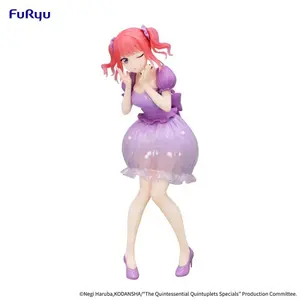 PVC Figure FuRyu The Quintessential Quintuplets Trio-Try-iT Nakano Nino Pastel Dress image-0