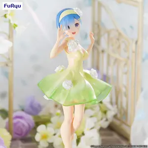 Collectible figurine FuRyu Re Zero Trio-Try-iT Rem Flower Dress image-3