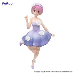 Statuetta da collezione FuRyu ReZero Trio-Try-iT Bunnies Ram Flower Dress image-1