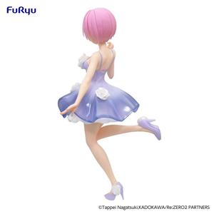 Statuetta da collezione FuRyu ReZero Trio-Try-iT Bunnies Ram Flower Dress image-4