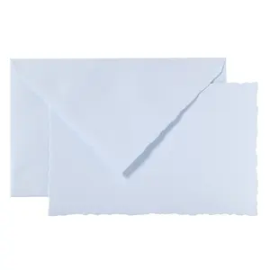 Biglietto ufficiale + busta gommata su carta vergata di Parigi G.Lalo (x10) image-0