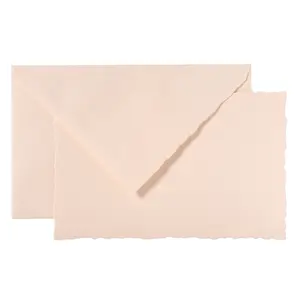 Authentic card + gummed envelope on Paris-style laid paper G.Lalo (x10) image-0