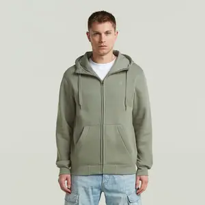 Sweatshirt com capuz e fecho de correr G-Star Premium Core image-1