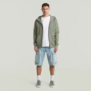 Sweatshirt com capuz e fecho de correr G-Star Premium Core image-2
