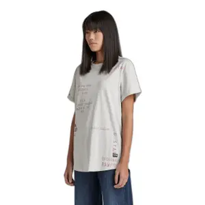 Weites T-Shirt, Frau G-Star Lash Fem Text Ao image-2