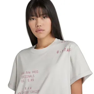 Weites T-Shirt, Frau G-Star Lash Fem Text Ao image-4