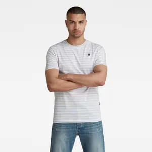 Grafisch slim-line T-shirt met strepen G-Star Korpaz image-1