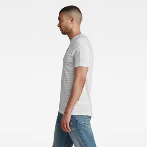 Grafisch slim-line T-shirt met strepen G-Star Korpaz image-3