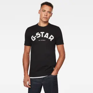 Slank T-shirt met logo en vilten applicatie G-Star image-1